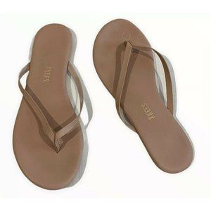 Tkees Beige size 6 EUR 37 Woman’s Flip Flops Leath